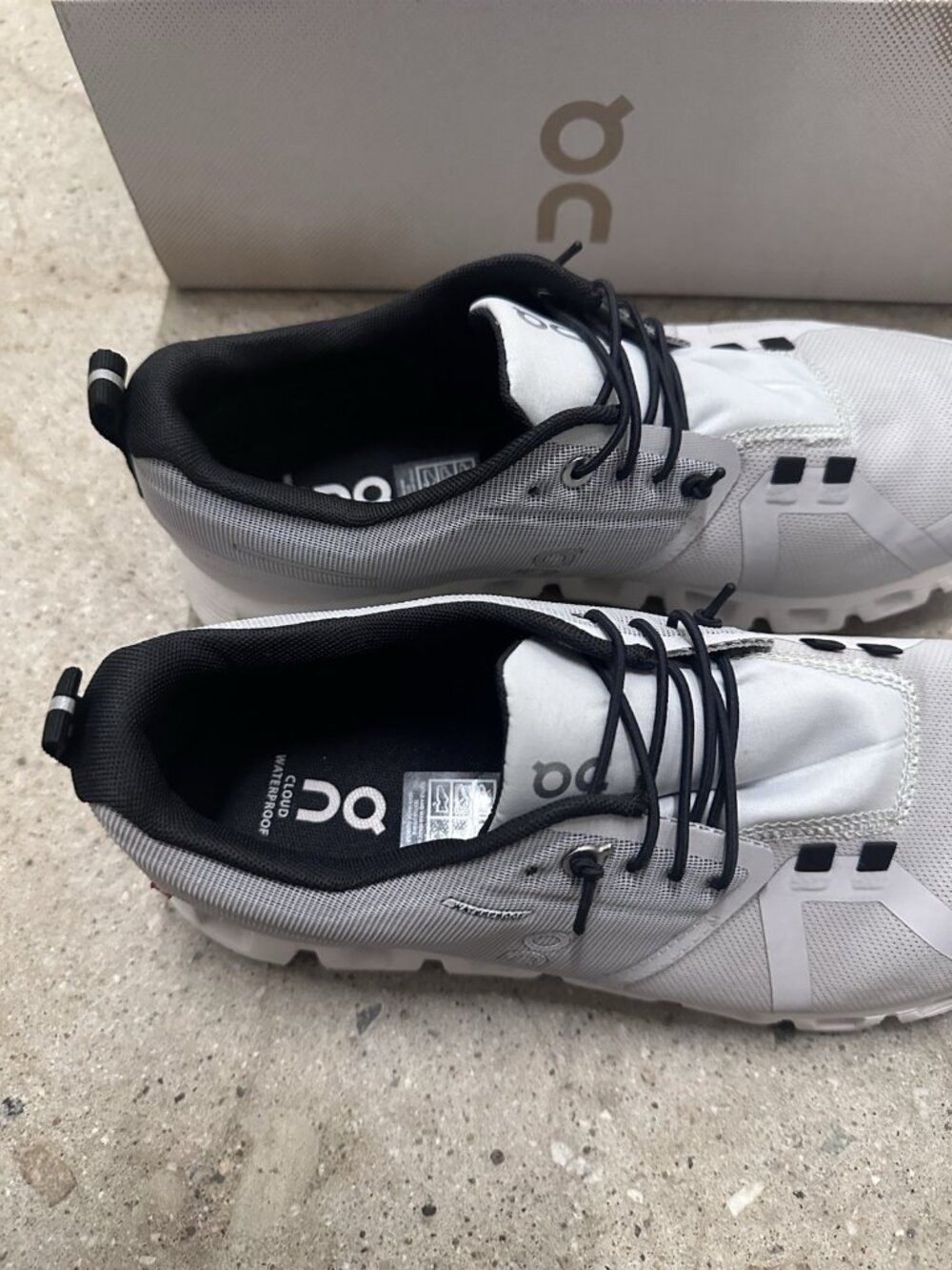 On Cloud 5 Waterproof Sneakers Glacier & White - Picture 7 of 10